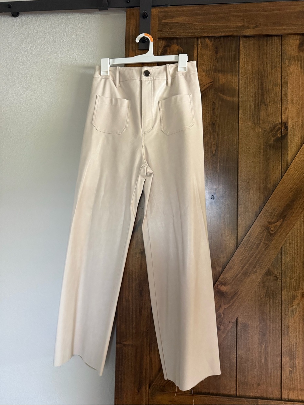 entro Cream Wide-Leg Trousers